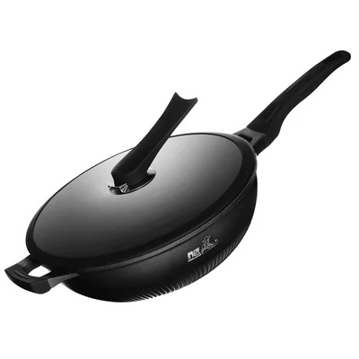 鼎匠超耐磨麦饭石不粘锅微压不粘锅炒锅大勺家用平底锅电磁炉通用|ru