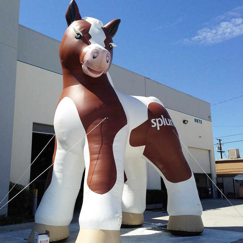充气卡通马 固定卡通 充气模型 卡通气模 行走气模
