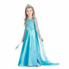 2021 new children's skirt Frozen skirt frozen princess skirt sequined long-sleeved children's skirt Christmas new children's skirt