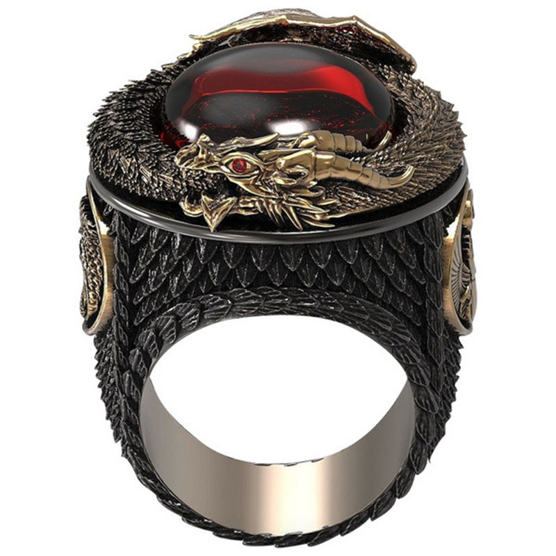 Title 4, Vintage Fashion Mens Carved Ring Exclusive Jew...