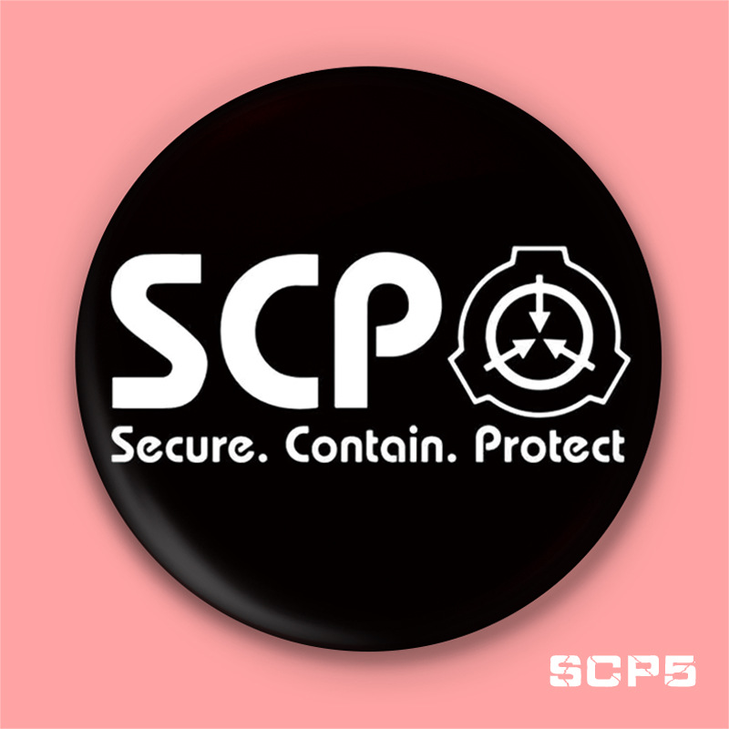 Insignia de la barra de La Fundación SCP ALPHA Red mano derecha Mobile Task Force corredor delantero personalidad anime insignia