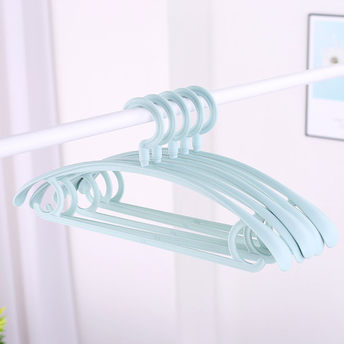 Home Clothes Hanger Adult No Trace Plastic Clothes Hanger Multi-functional Clothing Store Anti-slip Clothes Hanger Pants Hanger Factory Wholesale 