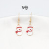 Christmas cartoon earrings, European style, suitable for import