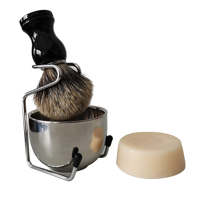 Cross border Amazon AliExpress man Shaving suit Badger hair Shaving Brush Bracket+Cups+soap