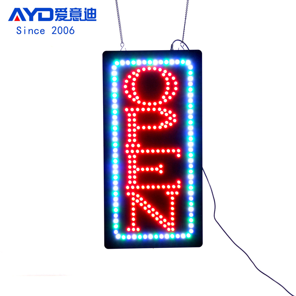 LED OPEN SIGN 灯牌橱窗吊挂灯箱环保节能电子灯箱店铺营业标识牌