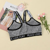 Summer sports bra, underwear, top with cups, T-shirt for elementary school students, push up bra, beautiful back