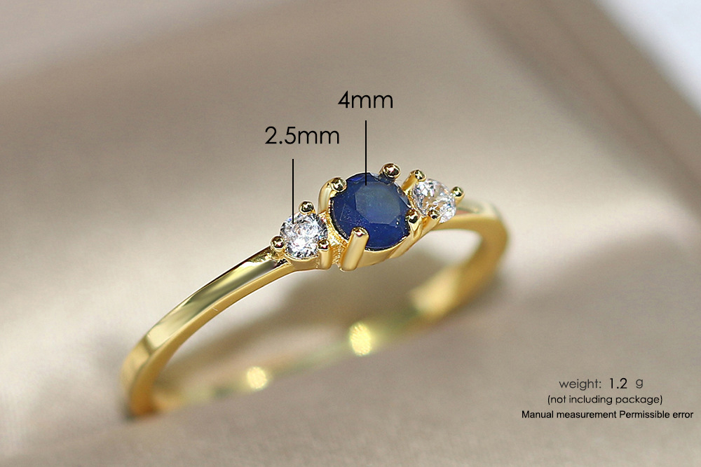 Shiny Geometric Copper Gold Plated Zircon Rings display picture 2