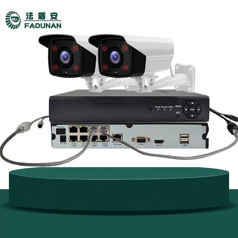 8路POE供电摄像机存储器高清监控主机不含硬盘NVR网络录像机超清