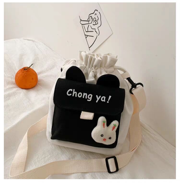 "2020 New style canvas bags for foreign trade, Korean style creative and fashionable shoulder bags, crossbody bags, one-piece consignment. undefined