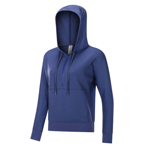 Sports coat women's autumn and winter running training yoga wear long-sleeved fitness wear top Internet celebrity Korean style hooded sweatshirt