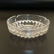 12.5x4 圆形玻璃烟缸 圆形烟灰缸大葵花烟缸批发2元店玻璃烟缸批