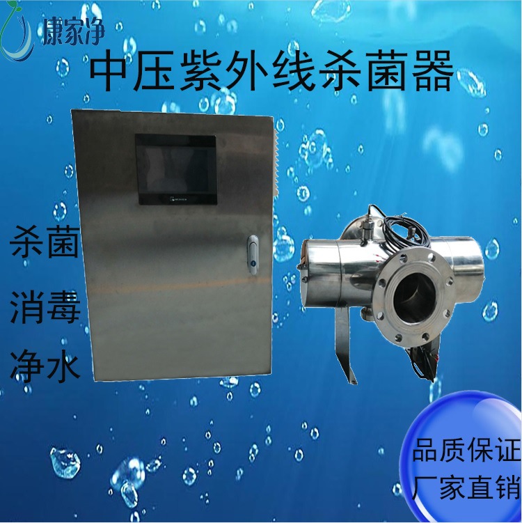 中压紫外线杀菌器过流式紫外线消毒器1000W市政用水泳池水消毒器