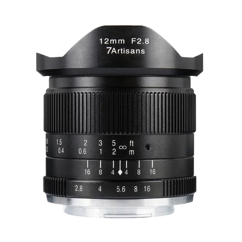 7Artisans 12мм F2.8 макро-фиксированный объектив для беззеркалок Sony E / Canon / Fuji, сверхширокоугольный для пейзажей