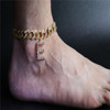 Trend fashionable ankle bracelet with letters hip-hop style, English letters