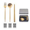 Removable constructor stainless steel, fork, spoon, handheld chopsticks, tableware for side table