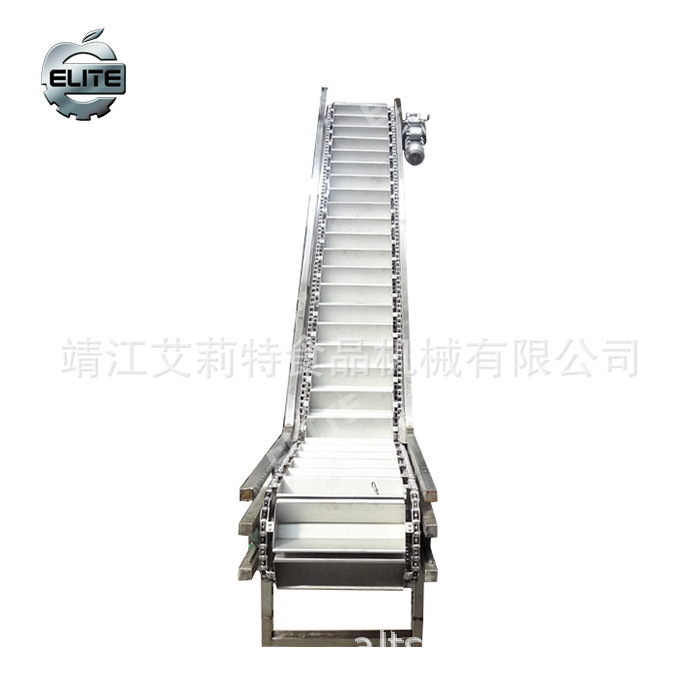 网带提升输送机 果蔬 水果 提升输送机 不锈钢链板提升输送机