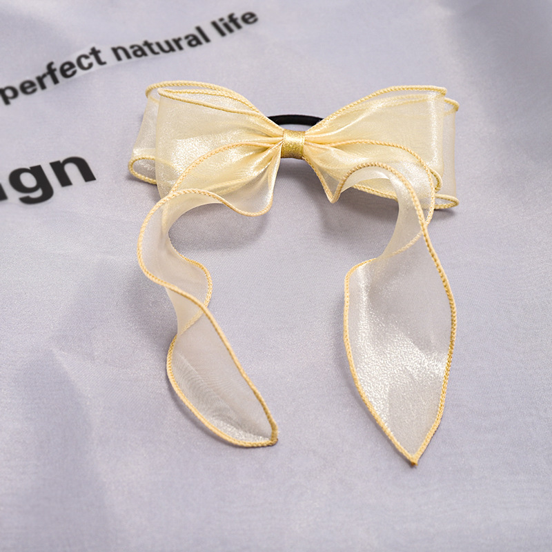 New Fashion Bow Tie Rope Korean Sweet Streamer Cheap Scrunchies Wholesale display picture 9