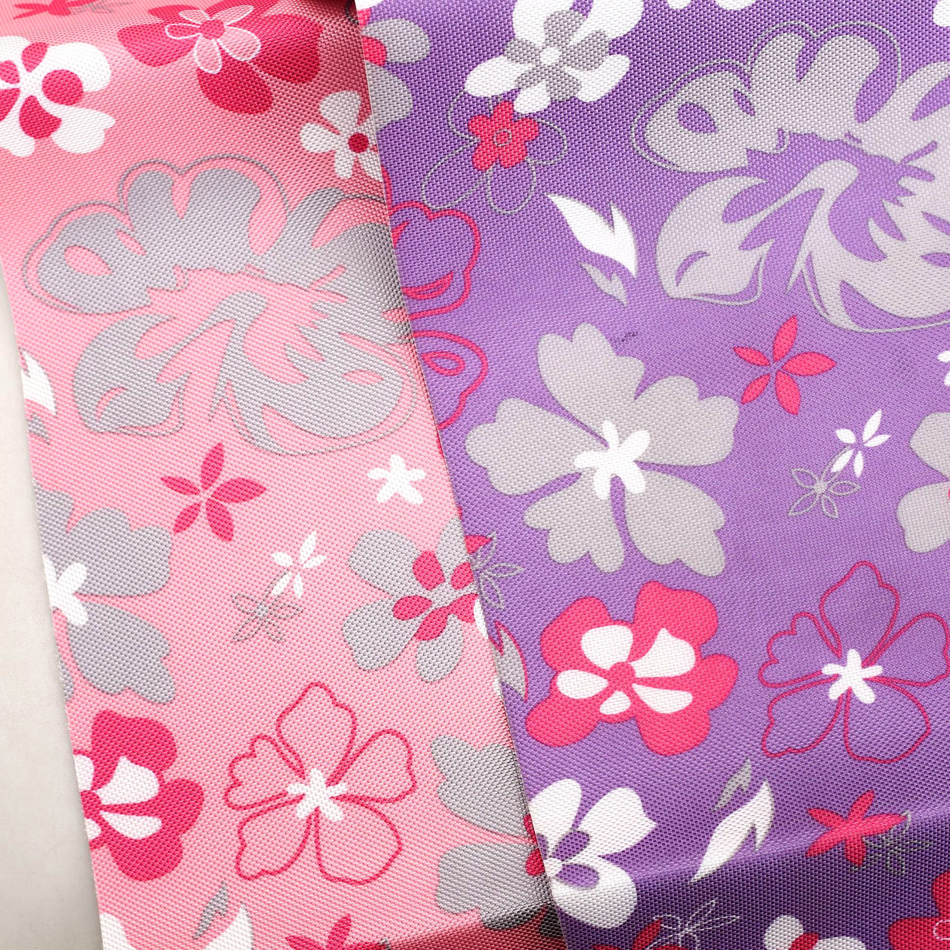 现货批发840D小双股印花牛津布PVC皮革涤纶面料箱包布料可定