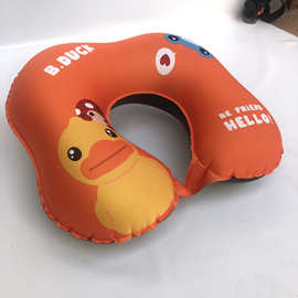 TPU充气枕 颈椎枕 U型枕 旅行护颈枕 便携旅行枕头 办公靠枕脖枕