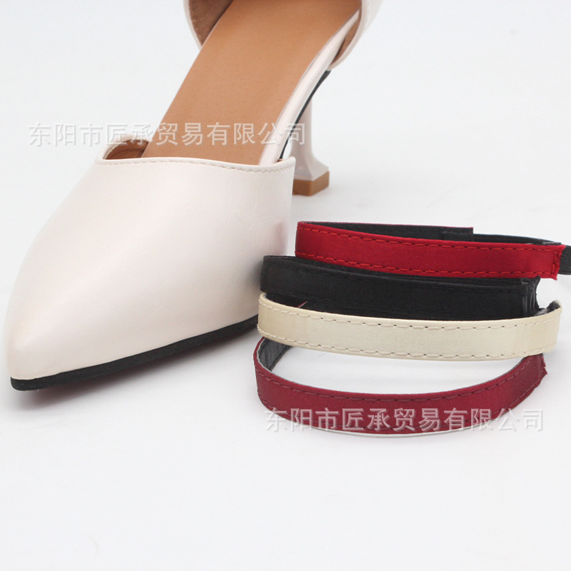 Wholesale silk elastic ring anti-drop Heel lace high-heeled shoes anti-drop shoes with high elasticity and multi-color optional