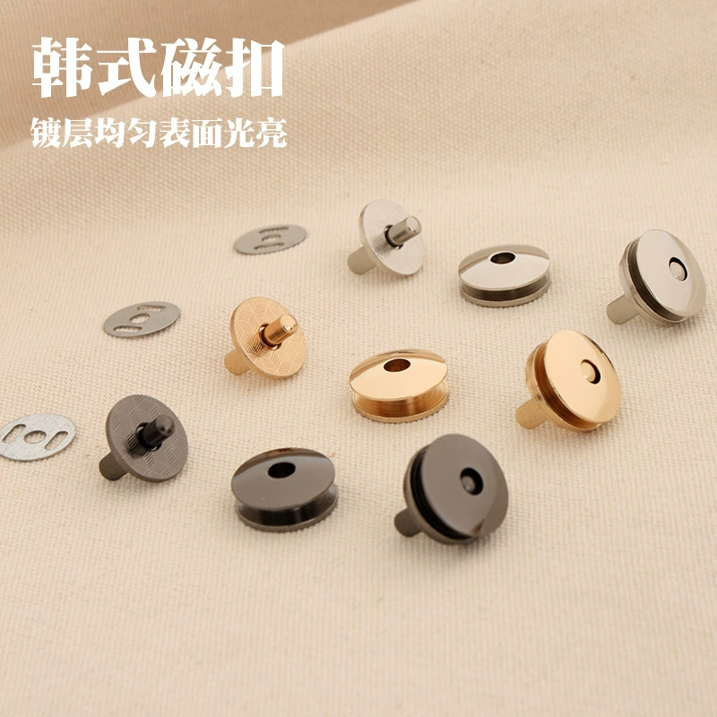 Магнитная пряжка в Корейском стиле, простая круглая пряжка для сумки, сильная всасывающая пряжка, диаметр 20 мм 6986