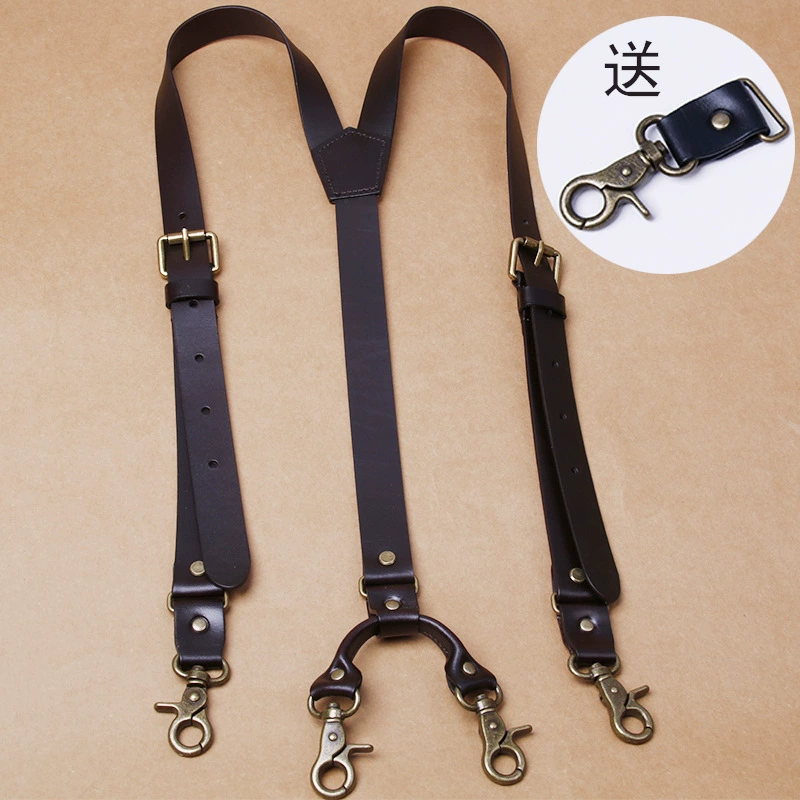 Leather suspenders