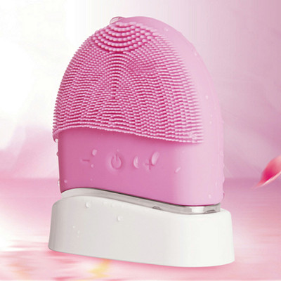 矽膠潔面儀 USB充電洗臉美容儀網紅超聲波電動卸妝清潔器