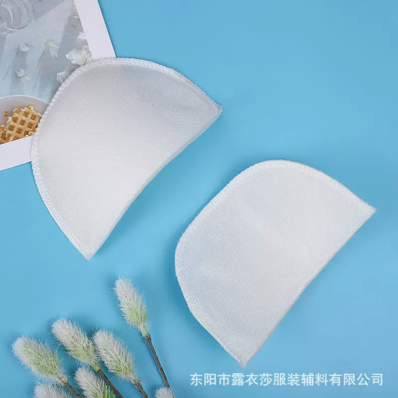 露衣莎可里可特白海绵垫肩针织布多规格男女儿童服装肩棉西装肩垫