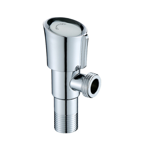 Factory Direct Sale Electroplated Stainless Steel Triangular Valve DN15 Toilet Octagonal Water Stop Valve Hot and Cold 4/8-inch Angle Valve