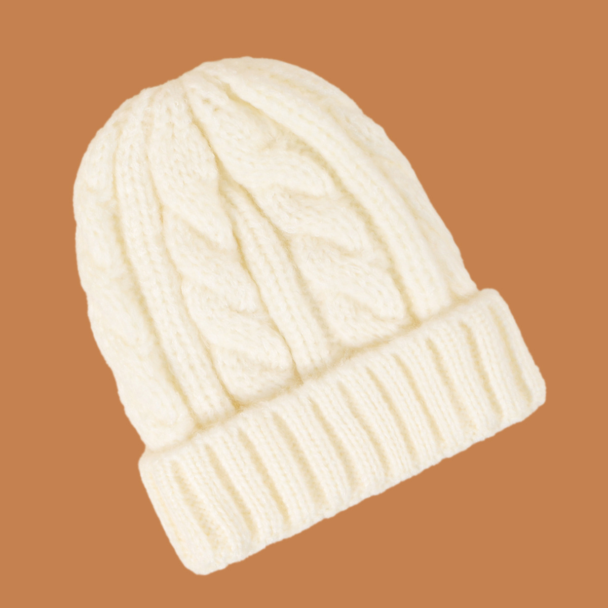 Linen Pattern Knitted Hat NSTQ30786