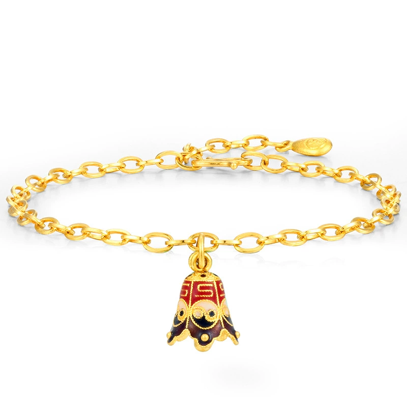 Inherit the ancient method to roast the blue Taiji gossip ancient clock pendant personality model Ping An DIY transport bead accessories girl bracelet