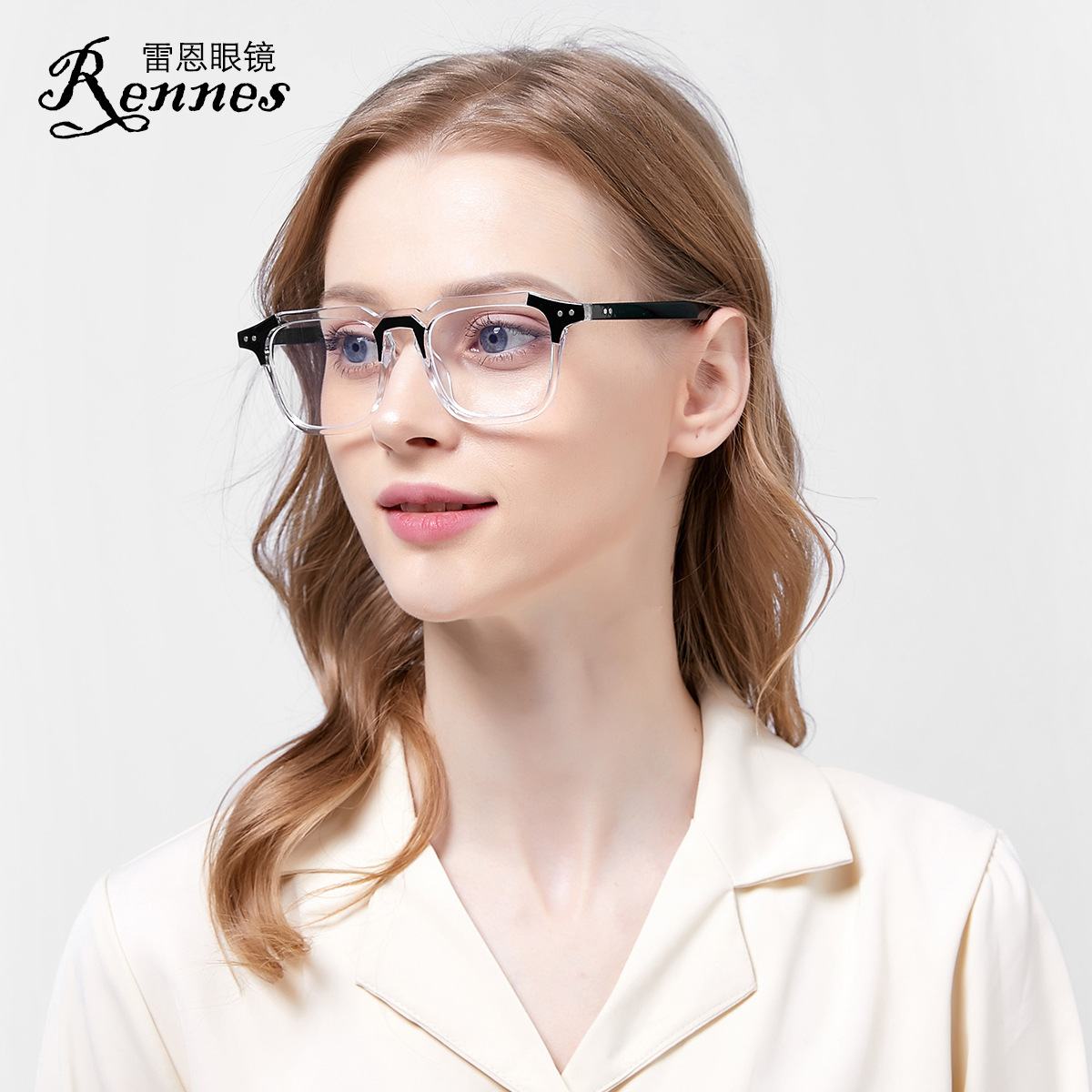 2020 nuevo marco de gafas retro coreano moda cuadrado gafas lisas hombres y mujeres gafas de tiro callejero marco 3327ZN