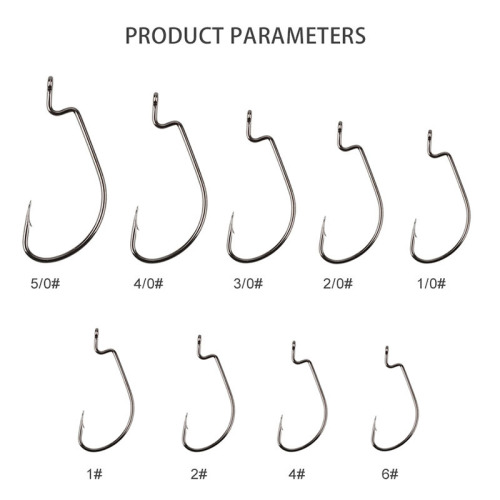 Lure soft bait hook barbed reinforced lure hook high carbon wide belly crank hook factory wholesale