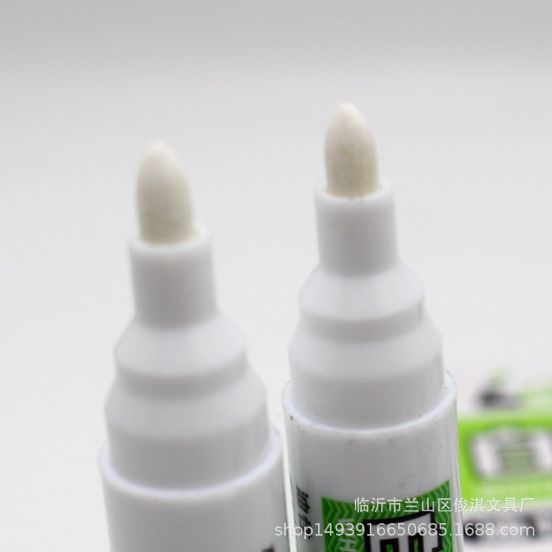 Bolígrafo aceitoso blanco, lápiz grande de secado rápido, lápiz impermeable para neumáticos de automóviles, bolsillo intercambiable, papelería sin decoloración