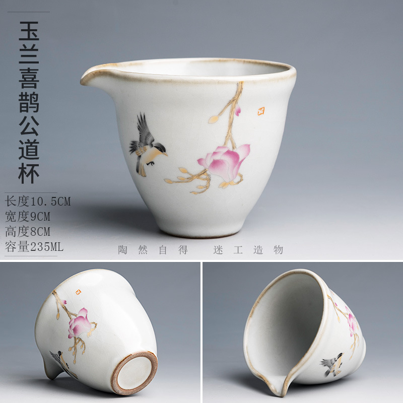 Ceramic capacious tea cup for home use, teapot, tea set with accessories