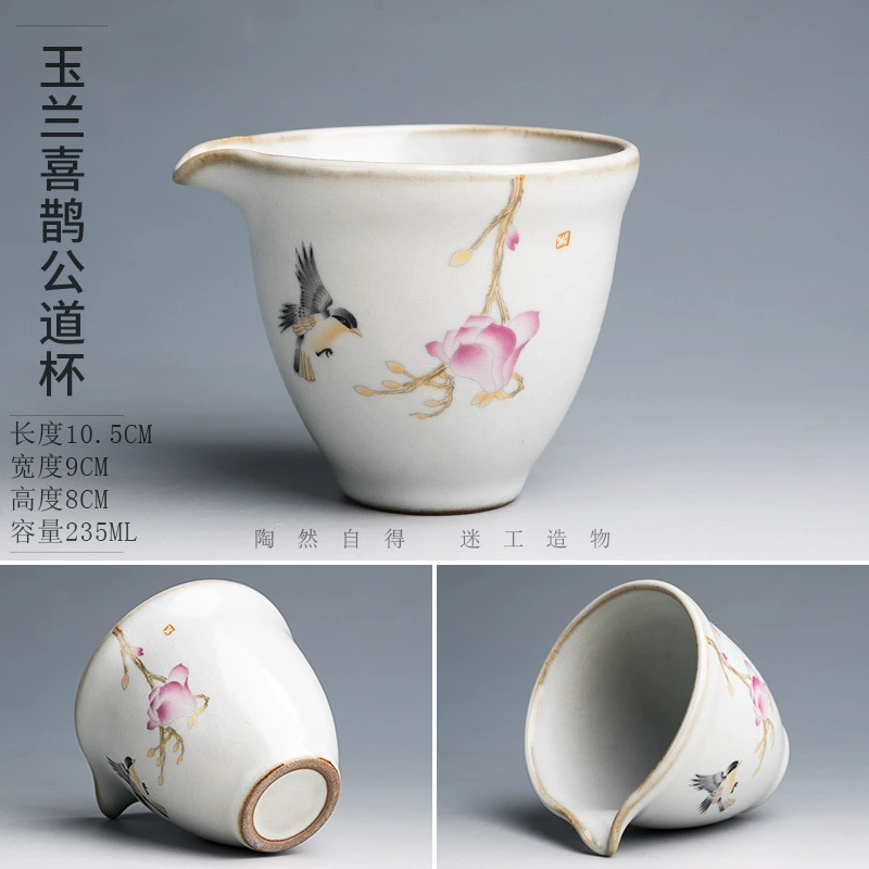 Ceramic capacious tea cup for home use, teapot, tea set with accessories