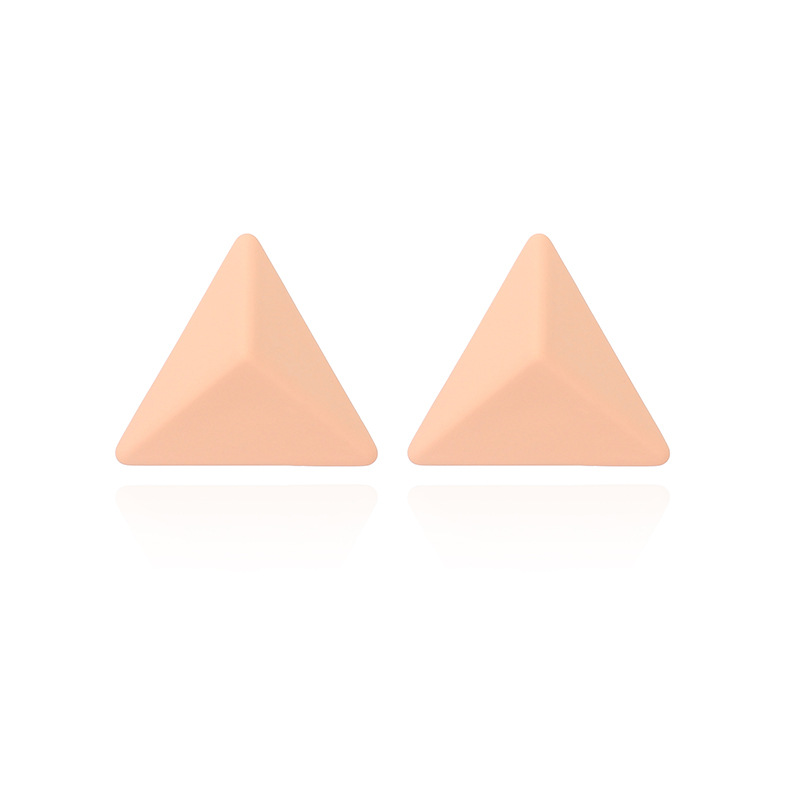 5g Weight Earrings Classification Housewarming, Anniversary, Business, Wedding, Travel, Birthday, Festival Occasion Geometric Pattern Women'S Gender Rose Red, Purple, Yellow Color New Style Purple Geometric Triangle Earrings Summer Bright Temperament Earrings Wholesale Nihaojewelry 12
