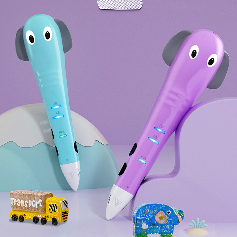 Suministro directo de fábrica pluma de impresión 3D de baja temperatura pluma de graffiti de baja temperatura cepillo tridimensional de carga inalámbrica educación temprana regalo de los niños