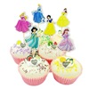 24 cartoon six princess girl paper cup cake account plug -in toothpick plug flag decorative birthday party supplies