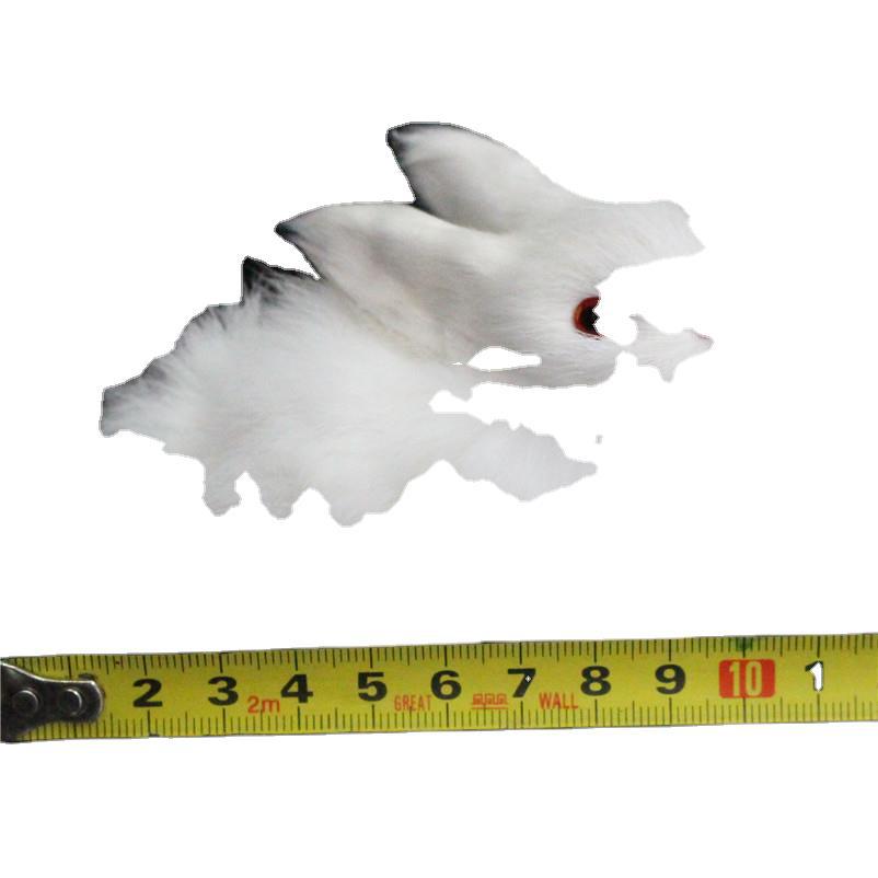 Muñeca de conejo de simulación niños novia regalo sala de estar escritorio decoración interior con marco pequeña muñeca de conejo blanco