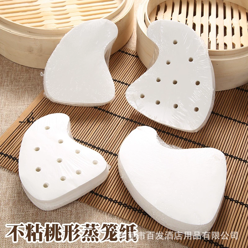 Фабрика прямой персик-образный Пароварка бумага Chaoshan Цюй персик бумага Красный персик бумага антипригарным нижней бумаги