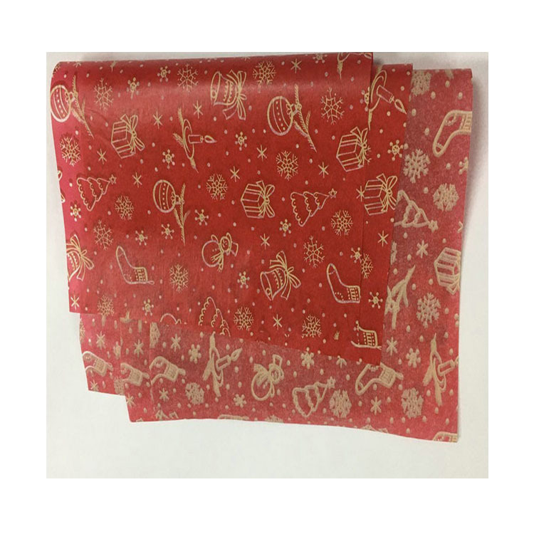 圣诞服装雪梨纸17-22克印刷定制棉纸 套色小汽车logo印刷薄页纸