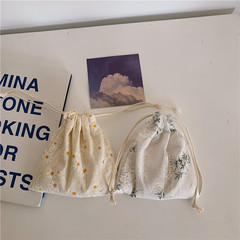 Bulk Sale Cotton Fabric Bags Travel Dustproof Drawstring Storage Bags DIY Rope Bags Home Cotton Linen Pouch