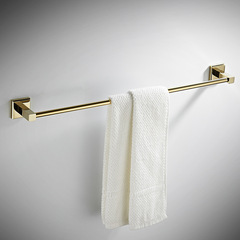 Exhibition bathroom accessories towel rack bathroom towels new gold towel rod wall hanging rack manufacturer