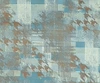 Houndstooth peacock blue