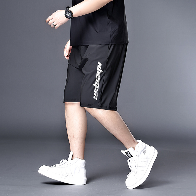 72329-White Knife G52-408 Ice Silk Slant Bag Shorts Maiziveli Plus Large Size Pants Summer