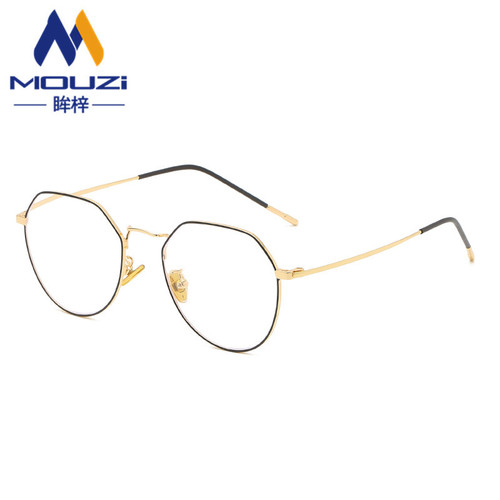 Flat mirror new retro metal frame glasses 5021 computer radiation anti-blue light myopia optical glasses