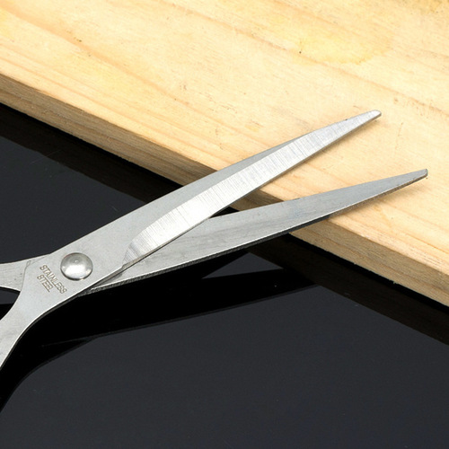 Stationery scissors office home kitchen sewing paper scissors large and small stainless steel handmade art knife scissors