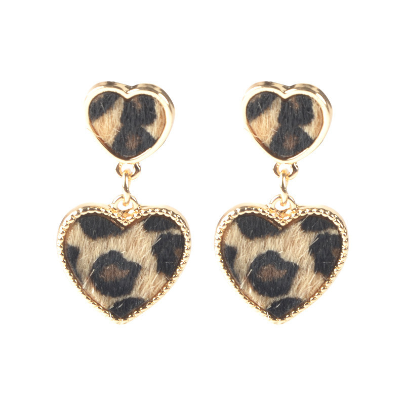 4g Weight Alloy Ear Needle Material Drop Earrings Classification 1 Pair Quantity Holiday, Street Occasion Alloy Material Leopard Pattern Women's Gender Plating Design Vintage Style, Classic Style Style 1 Pair Vintage Style Classic Style Leopard Plating Alloy Drop Earrings 10
