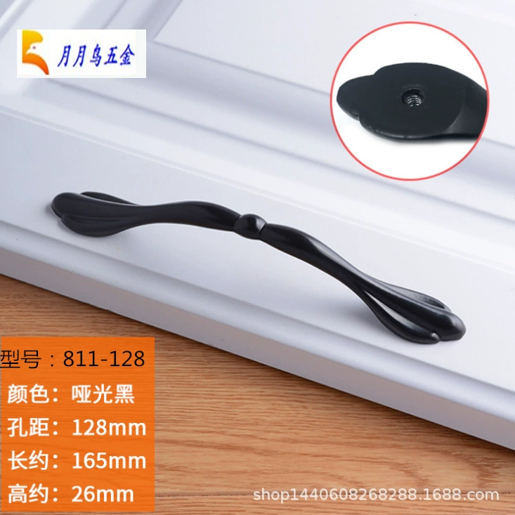 American Black Cabinet Wardrobe Hand Hand Door Door Door Door Door Modern Simple Furniture European -style Hardware Hand